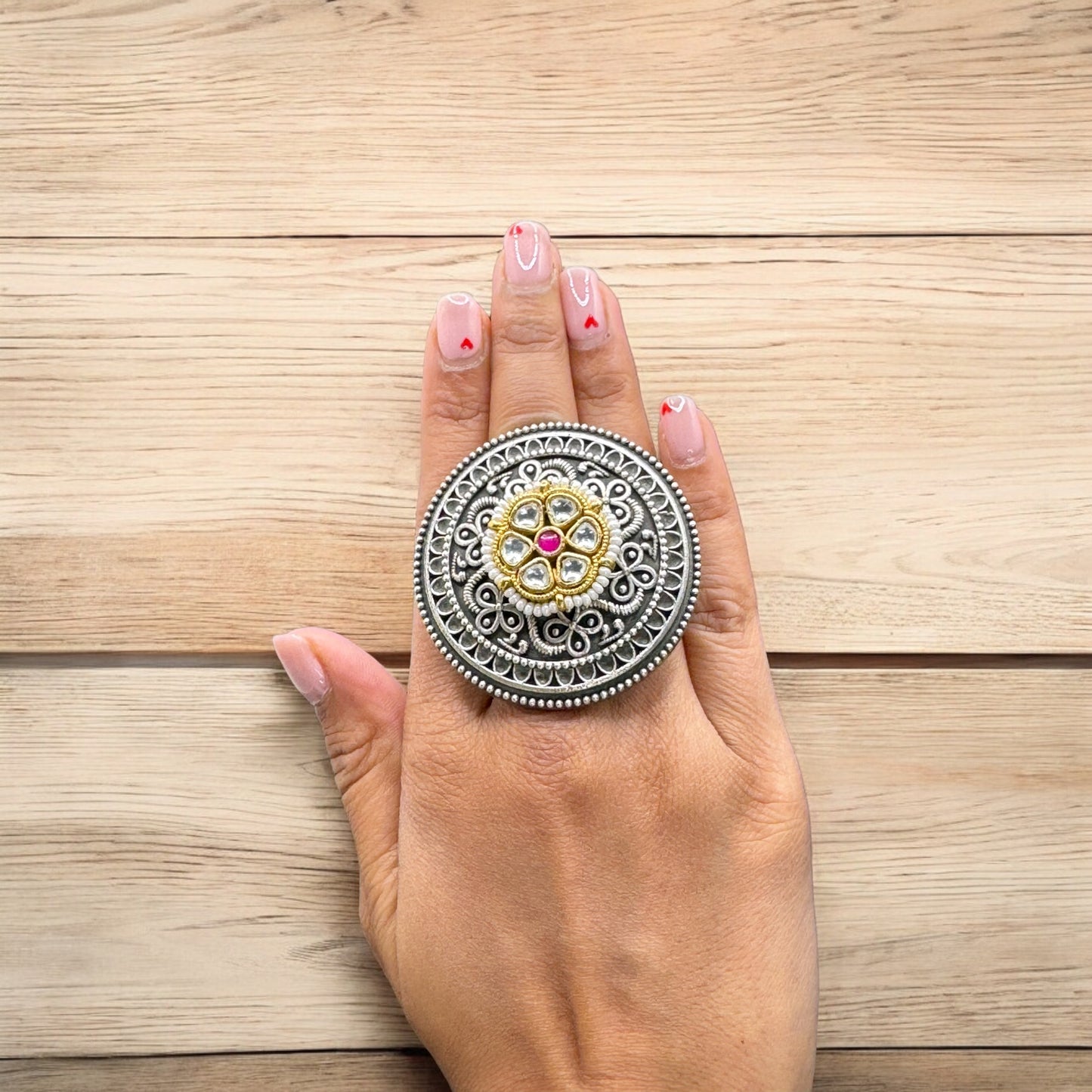Eternal Bloom Medallion Ring