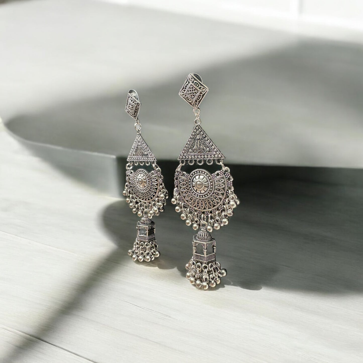 Royal Mandala Tower Earrings