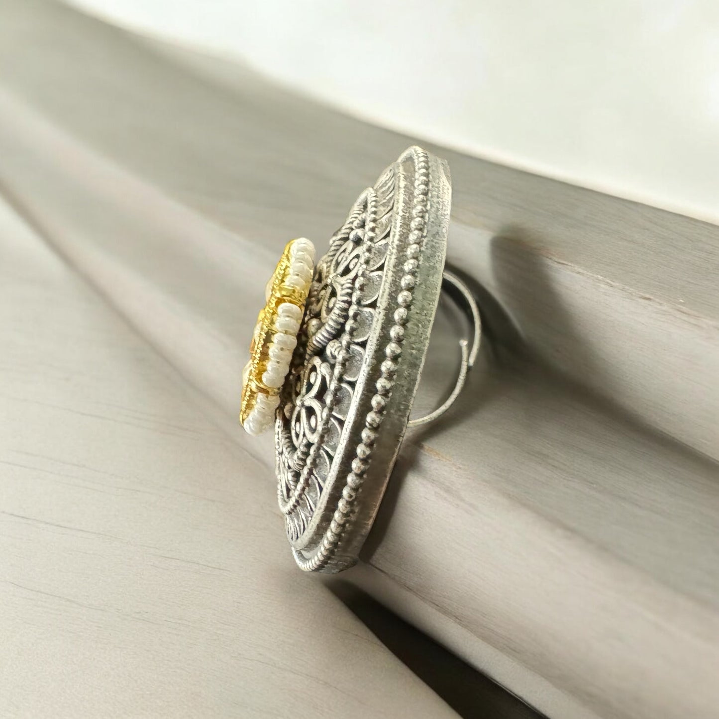 Eternal Bloom Medallion Ring