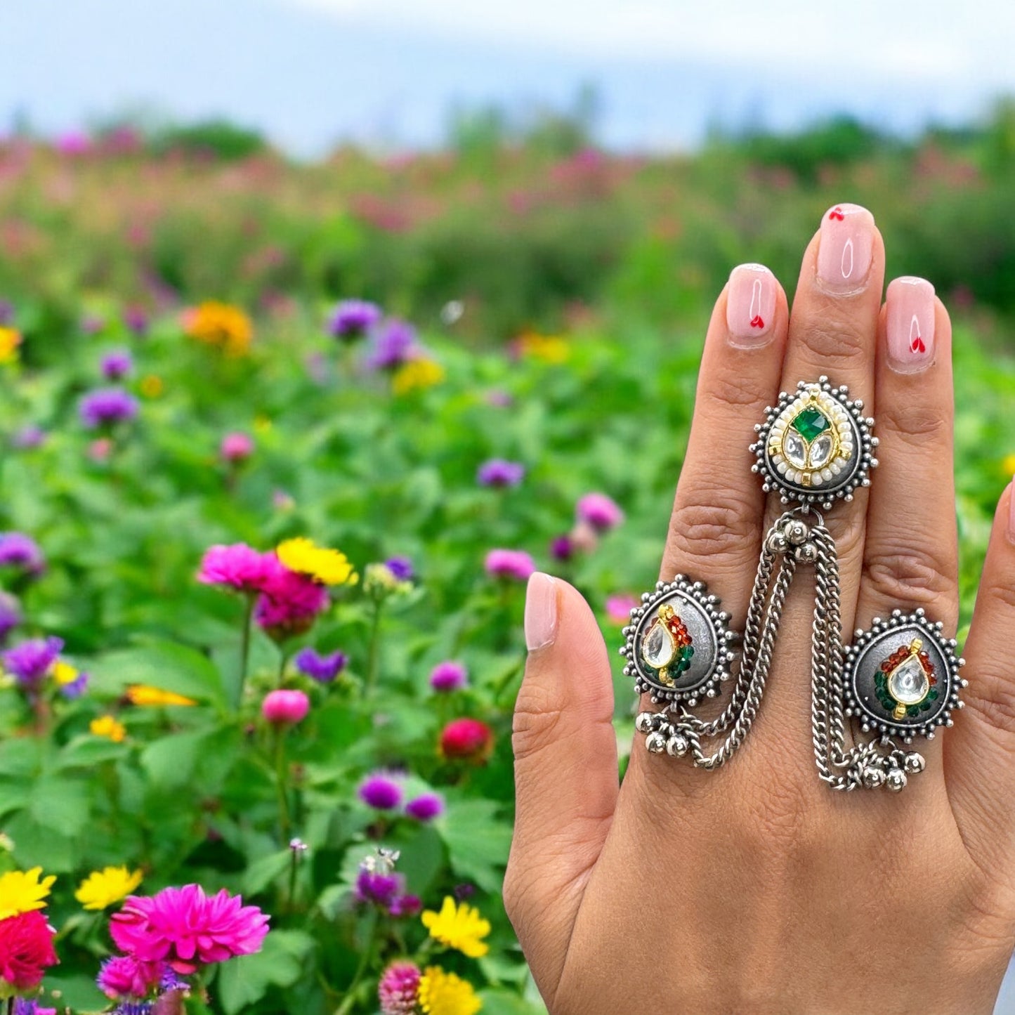 Enchanted Trillium Ring Set