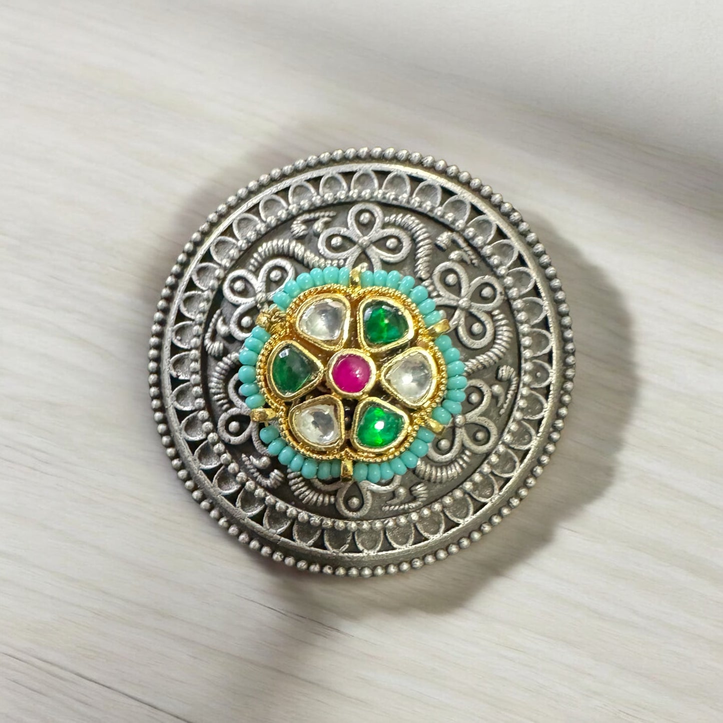 Eternal Bloom Medallion Ring