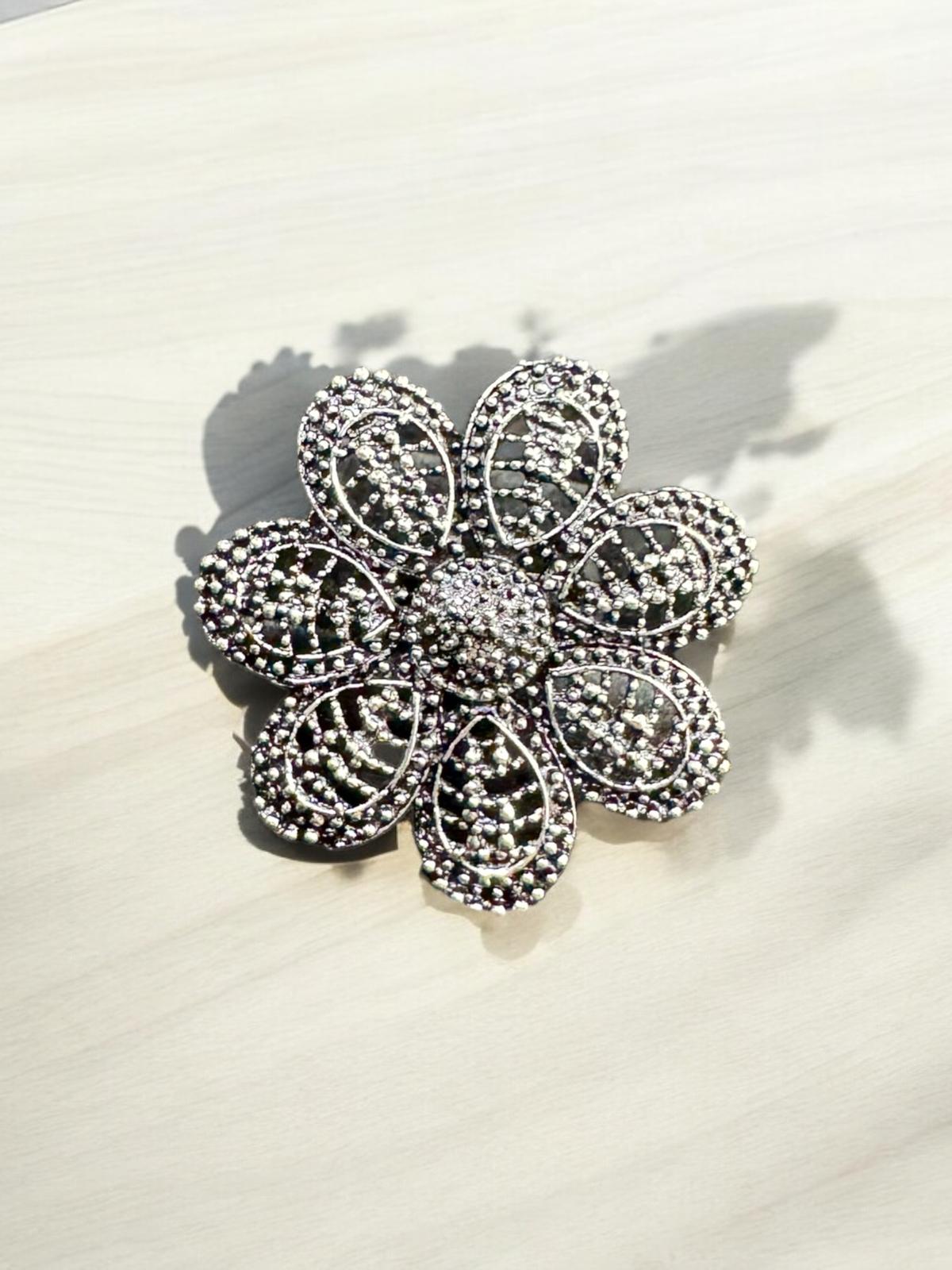 Twilight Petals Statement Ring