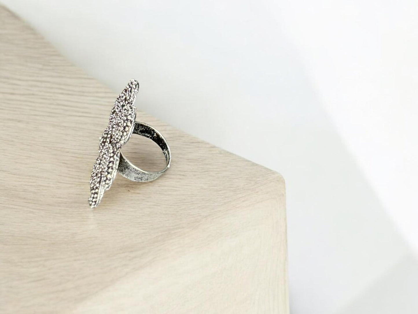 Twilight Petals Statement Ring
