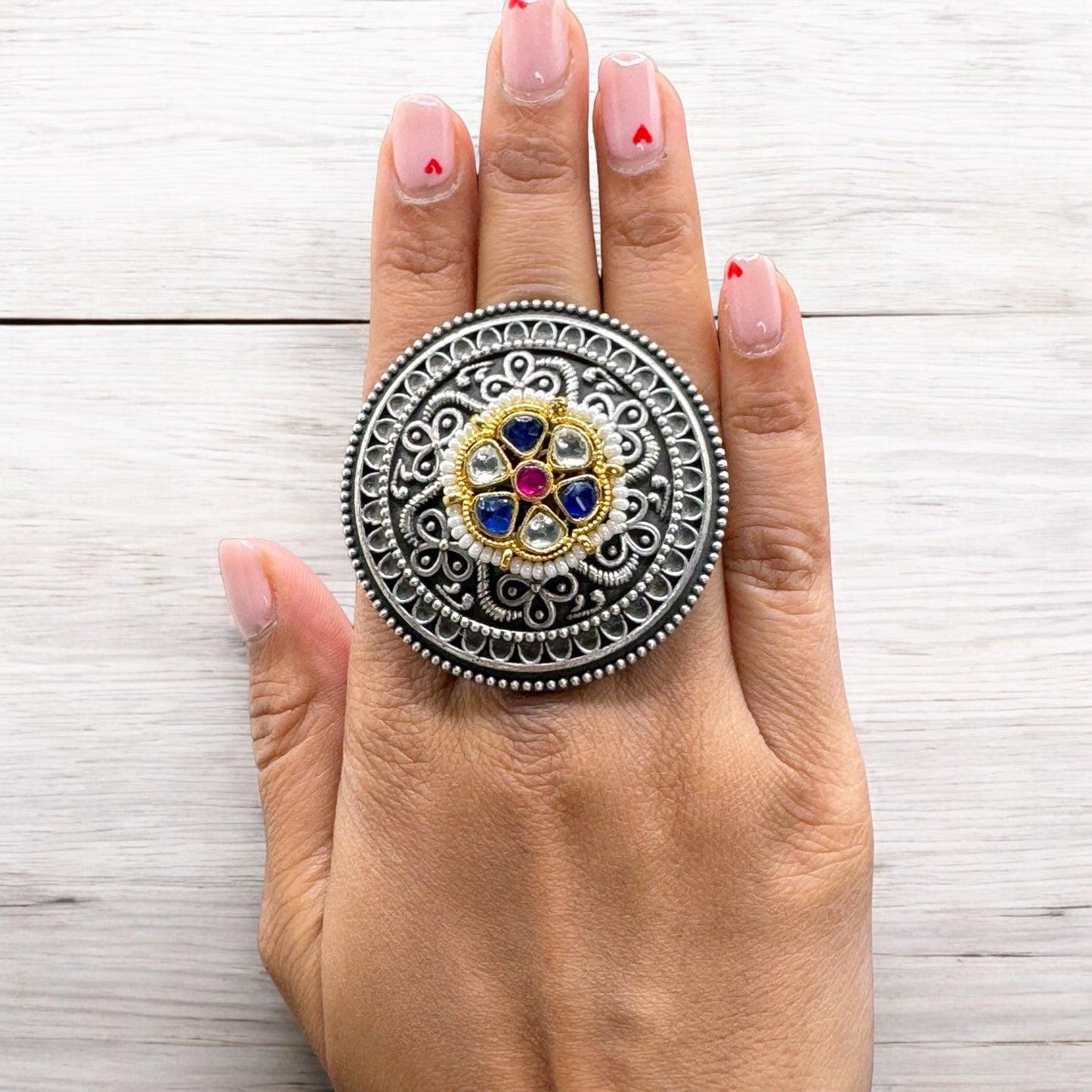Eternal Bloom Medallion Ring