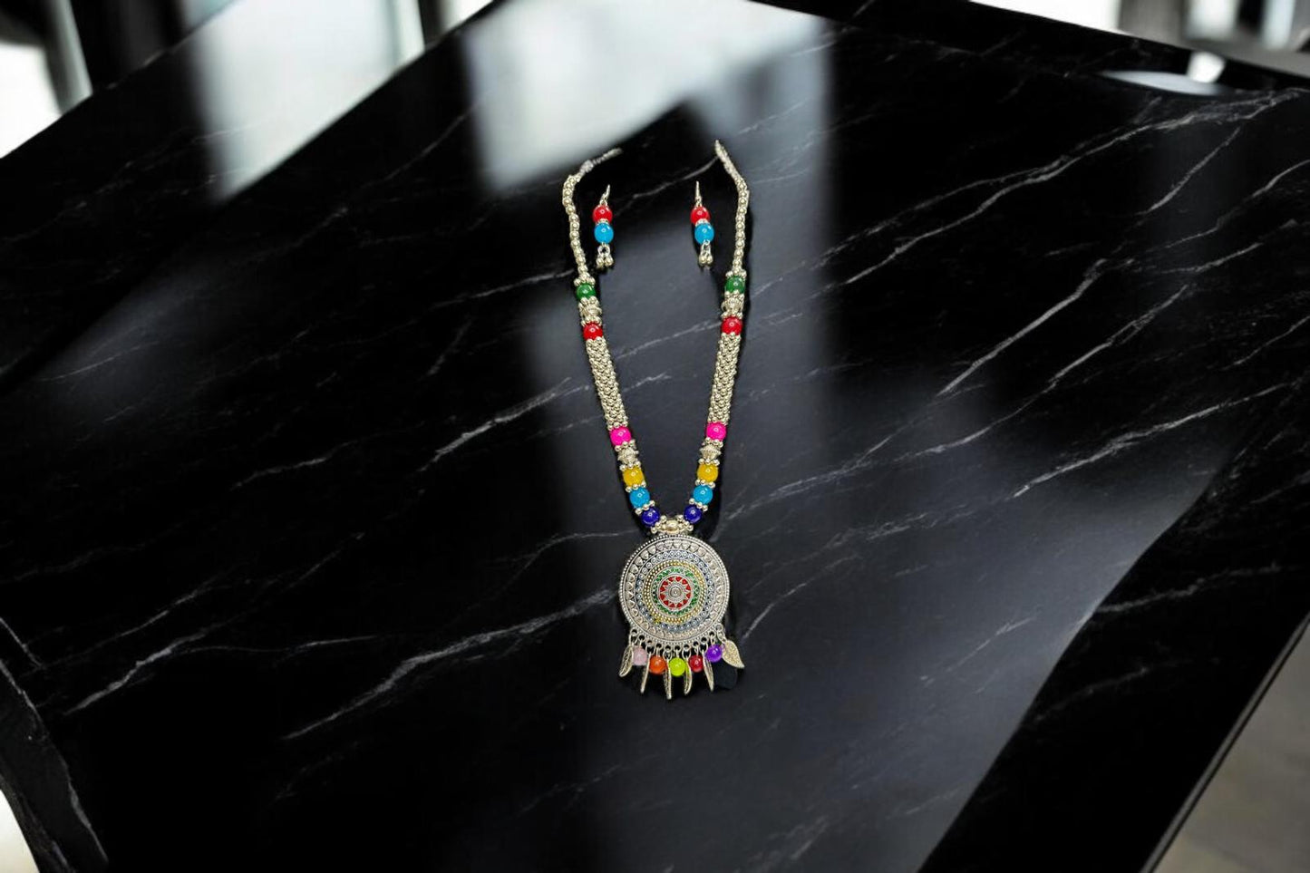 Boho Rainbow Necklace Set