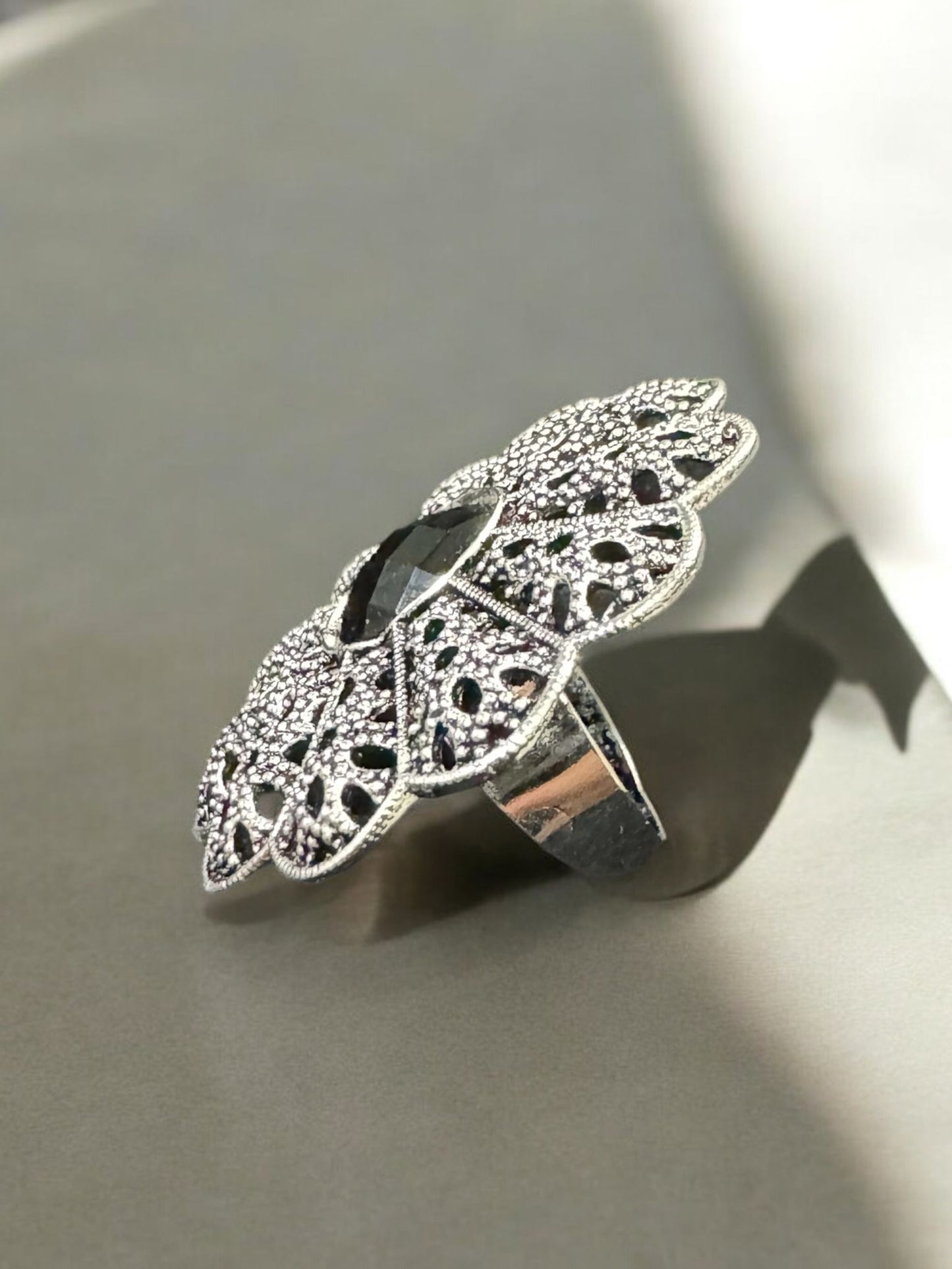 Black Onyx Elegance Ring