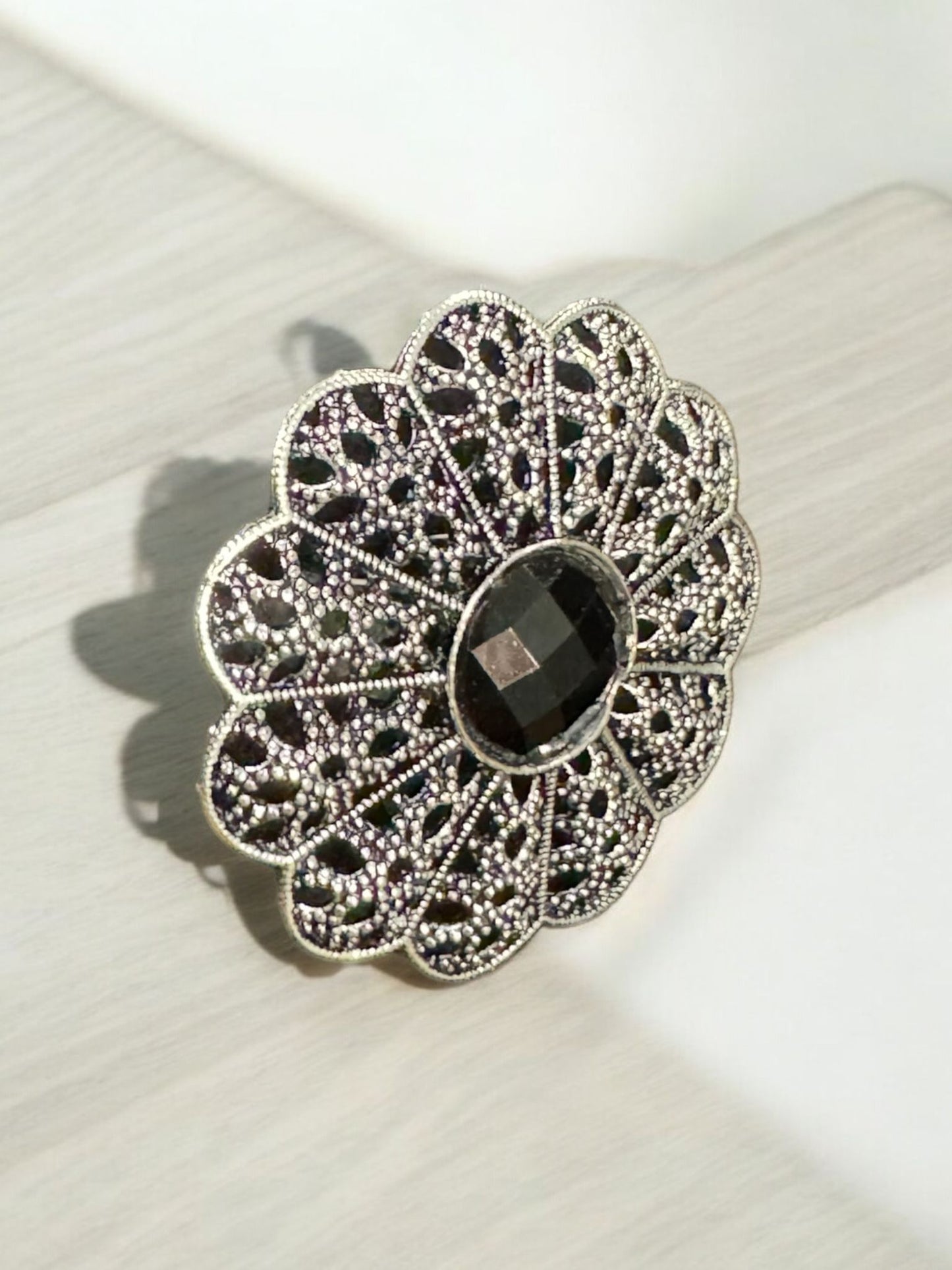 Black Onyx Elegance Ring