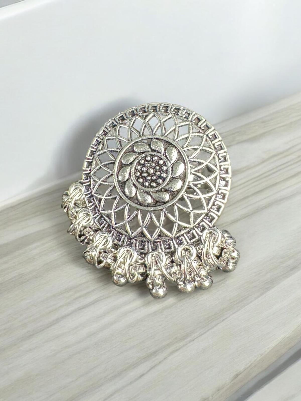 Radiant Floral Medallion Ring