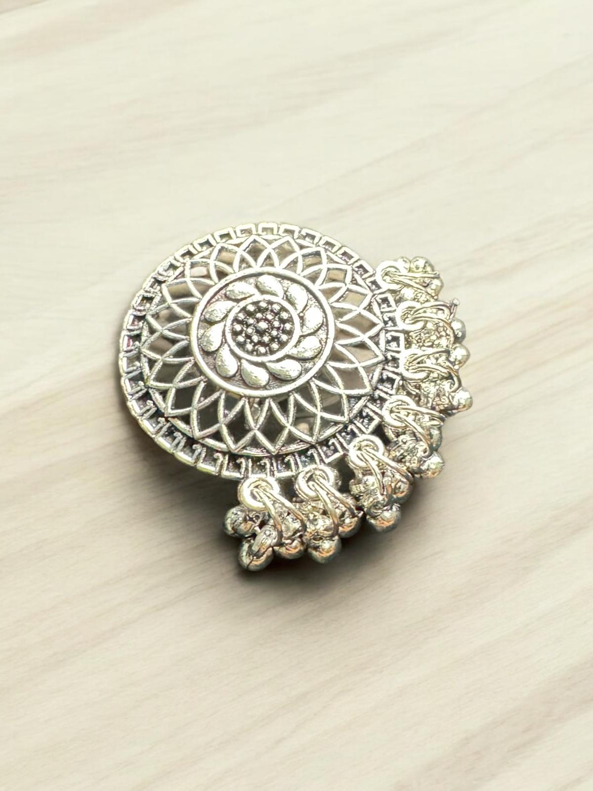 Radiant Floral Medallion Ring